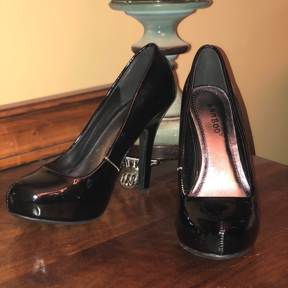 Black Patent Pumps